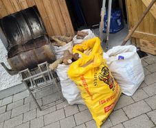 Good for big party. Handmade Stainless Steel BBQ & Firewood (6 Bags)