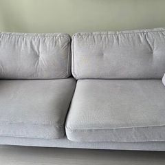 3-Seater Sofa  Natural Cream Fabric