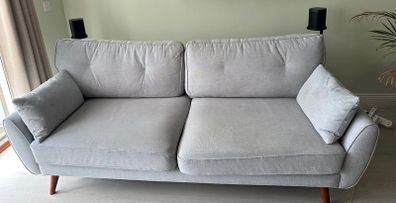 3-Seater Sofa  Natural Cream Fabric