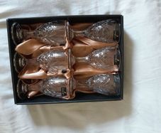 Killarney Crystal Trinity Liquer Glasses set of 6