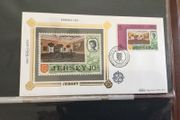 First Day Covers - Guernsey/Jersey- Benham Silk .