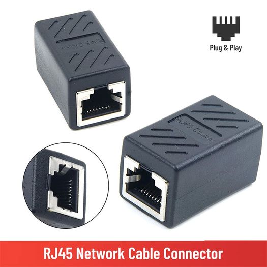 RJ45 Connector Network Extender Ethernet Kabel RJ45 Extender Adapter Gigabit Interface Female To Female Network Connector
