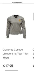 Oatlands college uniform TY Jumper