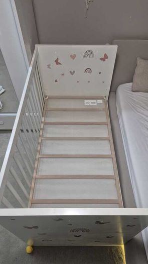 IKEA White Stuva Cot with 2 Drawers 140x70 cm incl. Mattress