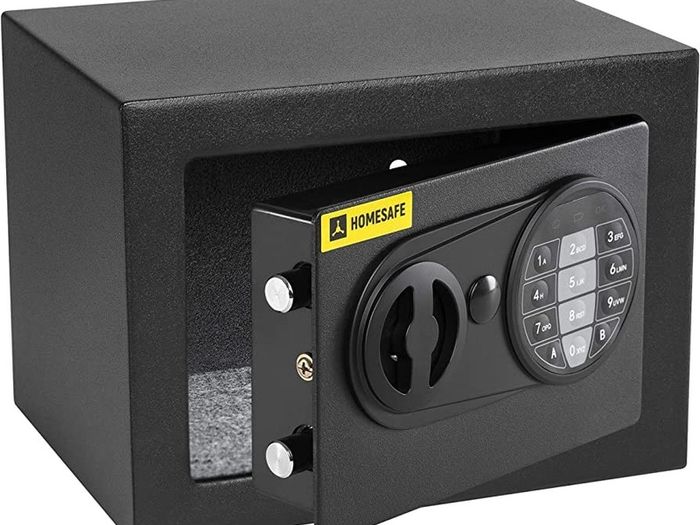 Electronic Safe, 17x23x17cm (HxWxD), Carbon Satin Black (FREE POSTAGE)