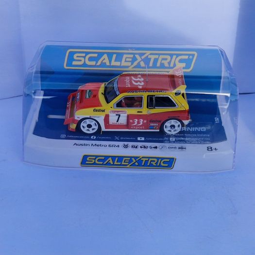 Scalextric C4668 Austin Metro 6R4 - Didier Auriol Slot Car ( rally WRC )