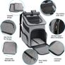 Cat Backpack, Foldable Pet Carrier Backpack for Cats and Small Dogs, Dog Rucksack with Ventilated Design Inner Safety Strap, Puppy Carrier Bag for Hiking Travel Outdoor Image 3