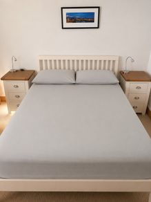 Classic Ivory Double Bed and Matress Excellent Condition