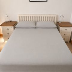 Classic Ivory Double Bed and Matress Excellent Condition