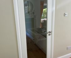 2 Solid glass doors