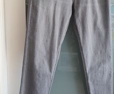 Miss by Captain Tortue grey skinny with zip detail Sz 38 (10-12UK) - Rrp 89 (New)