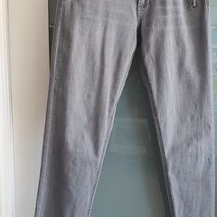 Miss by Captain Tortue grey skinny with zip detail Sz 38 (10-12UK) - Rrp 89 (New)