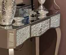 mirrored hall table