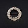 Vintage Silver Leaf Wreath Brooch Image 9