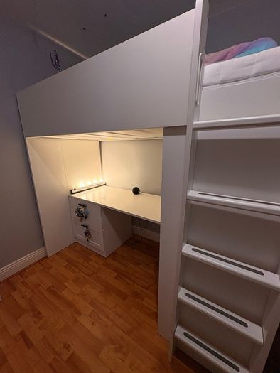 Ikea Smastad Loft Bed with Desk and Cupboard