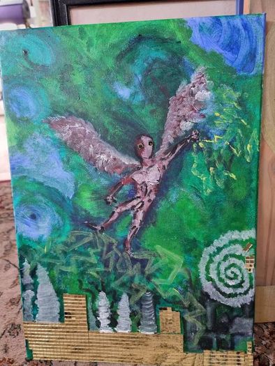 Electric Angel painting by MD