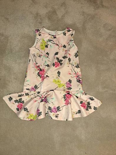 River Island girl flower dress 2-3