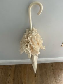 cream umbrella