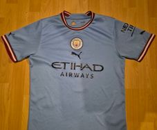 Manchester City Puma 2022/2023 Football Home Jersey #9 Haaland Size M Man City