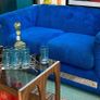 Retro, Mid Century,  American 70sRare Sofas, Chrome Finish, Faux Fur 1970 Image 8