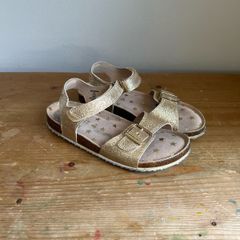 Girls Sparkly Gold Sandals