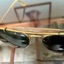 Vintage Ray Ban Bausch and Lomb Mens Gold Aviator Outdoorsman Sunglasses Image 9