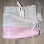 Juicy Couture White and Pink Drawstring Backpack Image 2