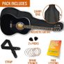 Full Size 4/4 Acoustic Guitar Steel String Pack Bundle for Beginners - 6 Months FREE Lessons, Bag, Picks and Spare Strings (FREE SHIPPING) Image 6