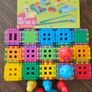 Waffle blocks + bowling pin and ball set + golf set Image 3
