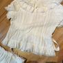 Vintage Lace Cotton Set Top and Bloomers Cottagecore Edwardian Picnic at Hanging Rock Image 2