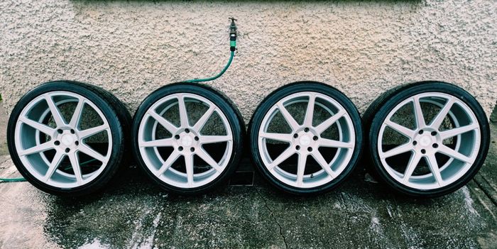 R20 5x120 Ispiri ISR8 staggered alloy wheels with new tyres