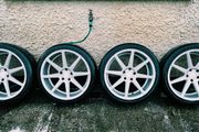 R20 5x120 Ispiri ISR8 staggered alloy wheels with new tyres