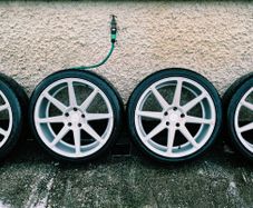 R20 5x120 Ispiri ISR8 staggered alloy wheels with new tyres