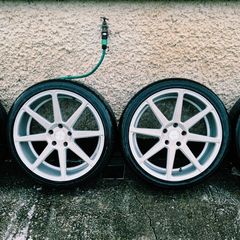 R20 5x120 Ispiri ISR8 staggered alloy wheels with new tyres