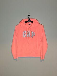 Gap Ladies Bright Pink Full Zip Hoodie Size L