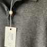 jumper bnwt Christiano baldinucci charcoal grey polo style jumper large Image 4