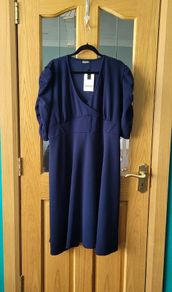 CurveWow navy dress, Size 30-32, BNWT