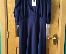 CurveWow navy dress, Size 30-32, BNWT
