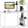 _Desk, combination with shelf, 4 storage compartments, for youth rooms & office, HBT: 121x120x62cm, brown / black 121 x 120 x 62 cm Image 5