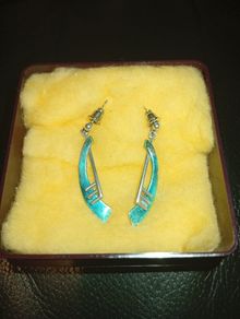 silver earrings