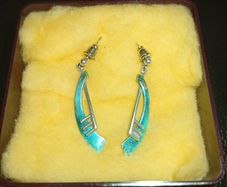 silver earrings