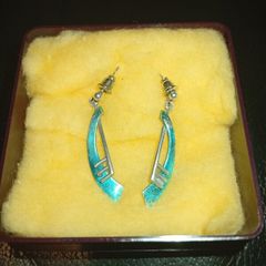 silver earrings