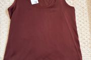 Burgundy vest top - XS