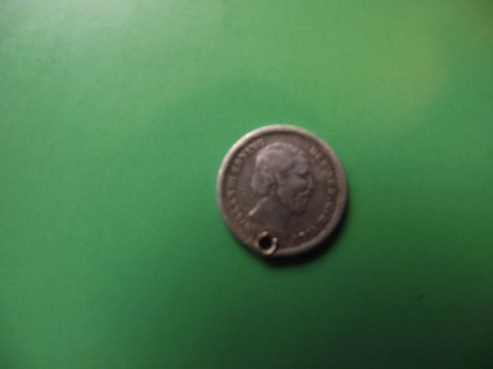 1862 Netherlands. William III. Silver 5 cents