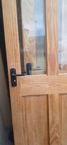 2 pine doors for sale great condition