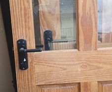 2 pine doors for sale great condition