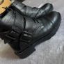 Dune London Pamir Black Reall Leather Biker Boots UK 6 / EU 39 Wide Fit Image 4