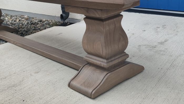 Dining Bench 200cm Vintage Ash Monastery