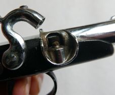 Vintage Japan Flintlock Pistol Lighter  (in working order)