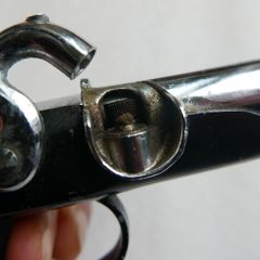 Vintage Japan Flintlock Pistol Lighter  (in working order)